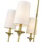 Z-Lite Emily 5 Light Chandelier, Rubbed Brass & Off White 3033-5RB - alternate 8